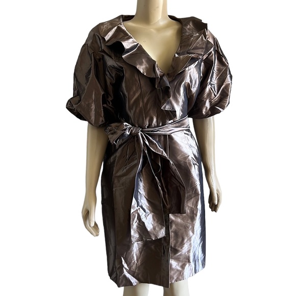 Teri Jon Dresses & Skirts - Teri Jon By Rickie Freeman Metallic dress 10